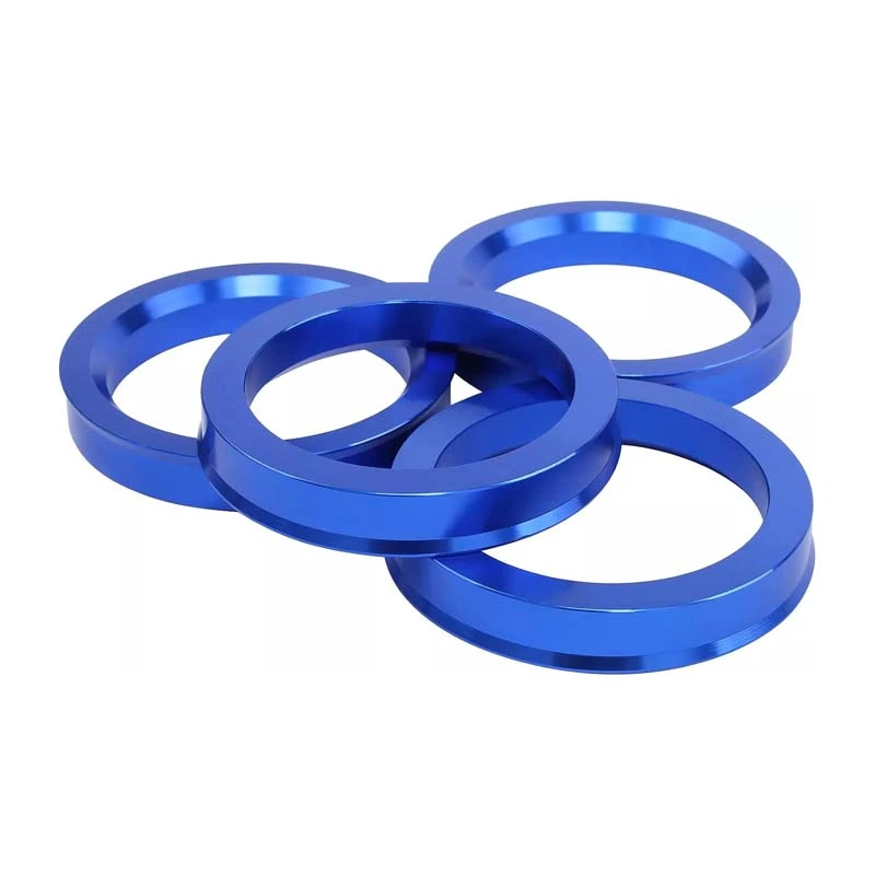 Blauer zentrischer Nabenring aus Aluminiumlegierung