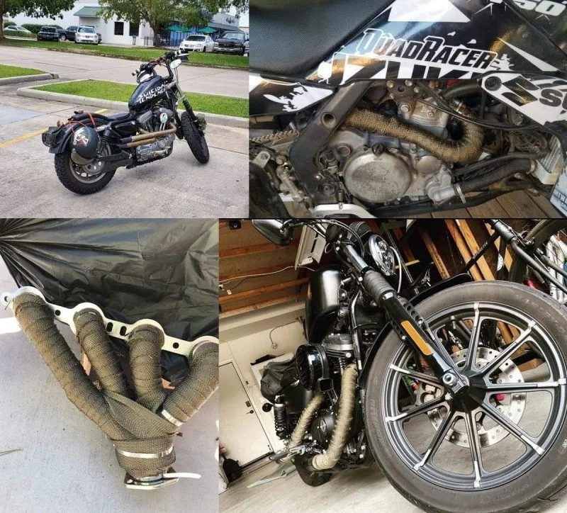 Motorcycle Applications for Basalt Exhaust Wrap