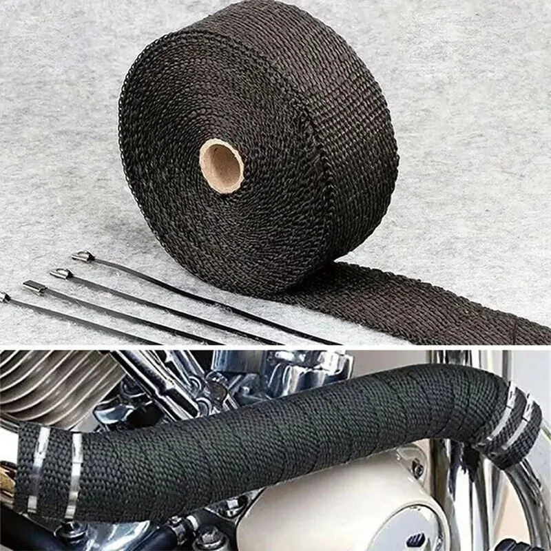 Titanium and Black Blended Exhaust Wrap application scenarios
