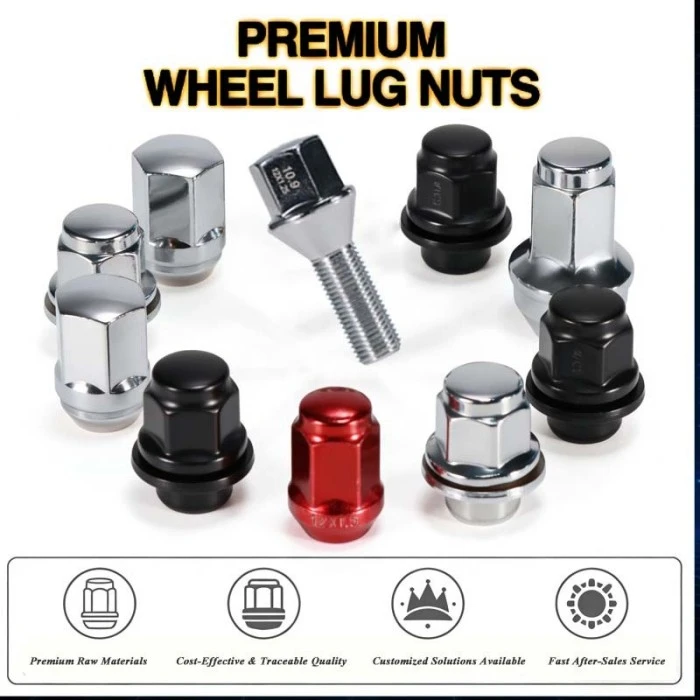 M12x1.5 Conical Seat Wheel Lug Bolts